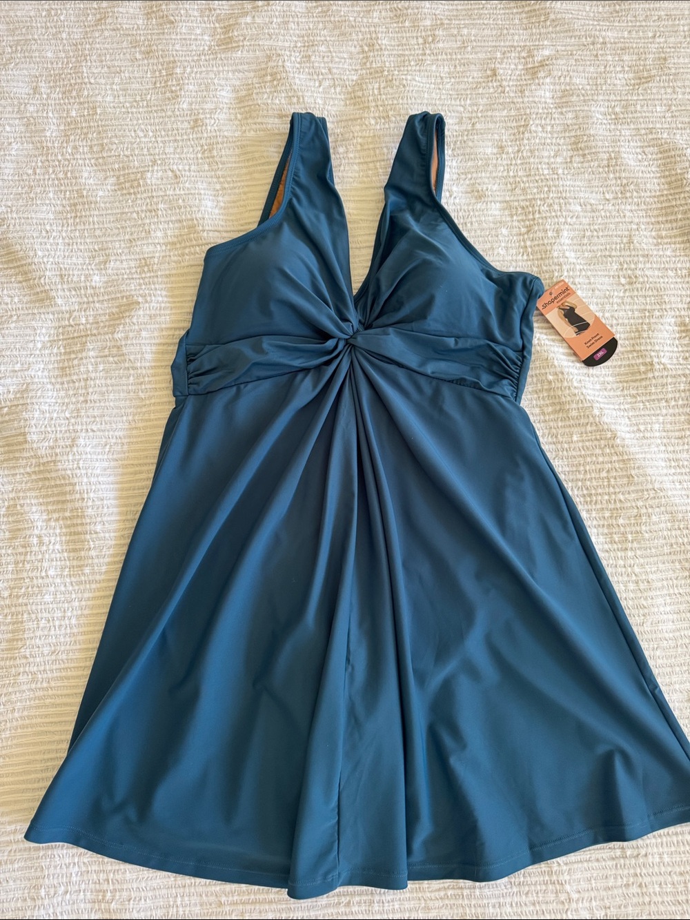 Women’s Shapermint Knot Front Swim Dress Suit sz 2X NWT
